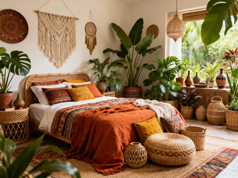 affordable bohemian bedroom home renovation
