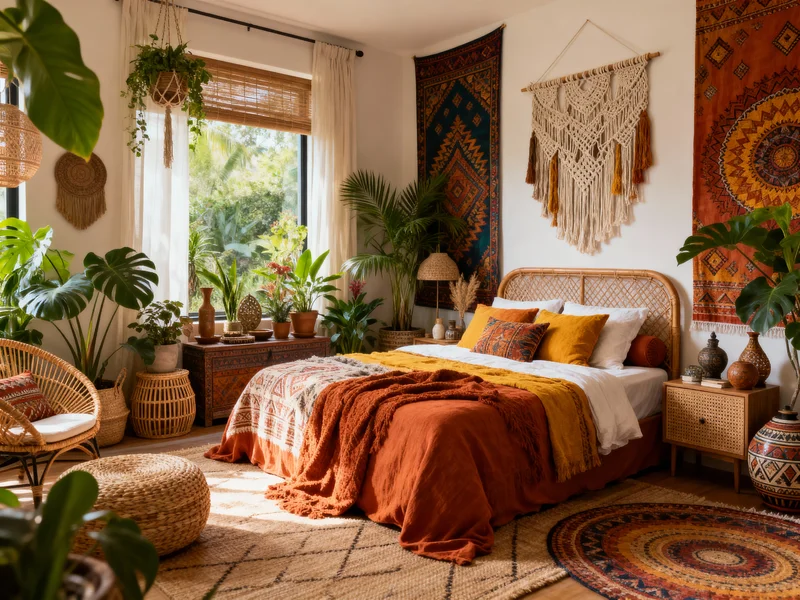 affordable bohemian bedroom ideas