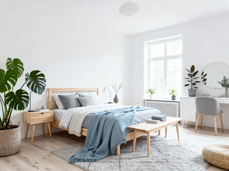affordable scandinavian bedroom room makeover