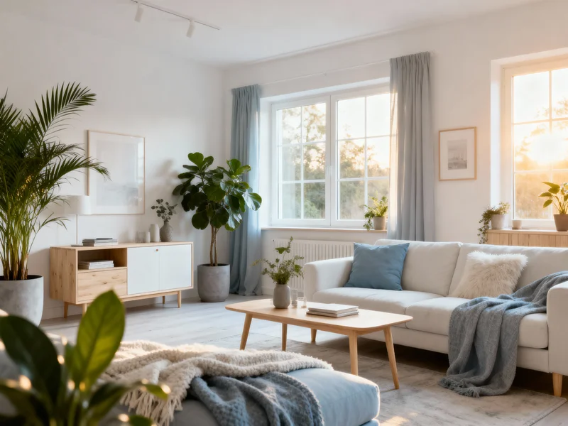 affordable scandinavian living room room makeover
