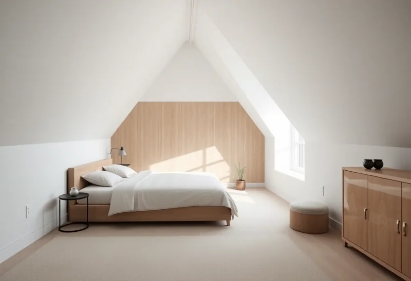 attic minimalist bedroom design ideas