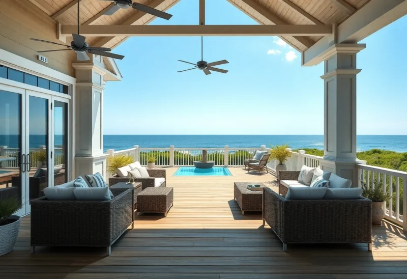 backyard deck coastal patio design ideas