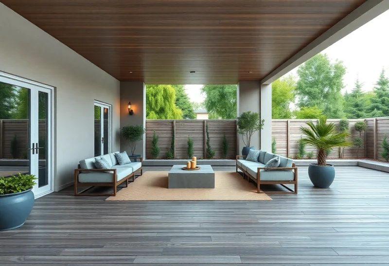 backyard deck minimalist patio design ideas