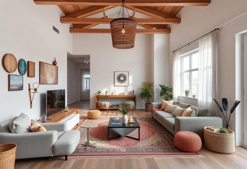 bohemian living room layouts for small apartment