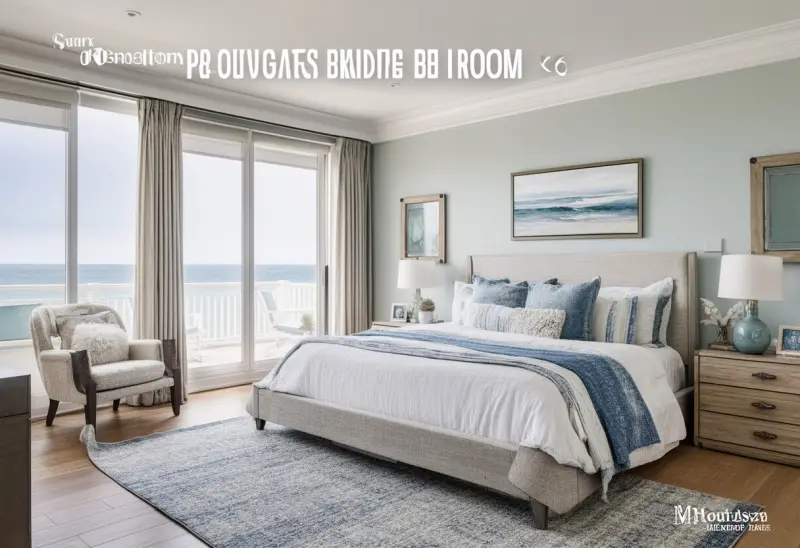 budget friendly coastal bedroom virtual staging