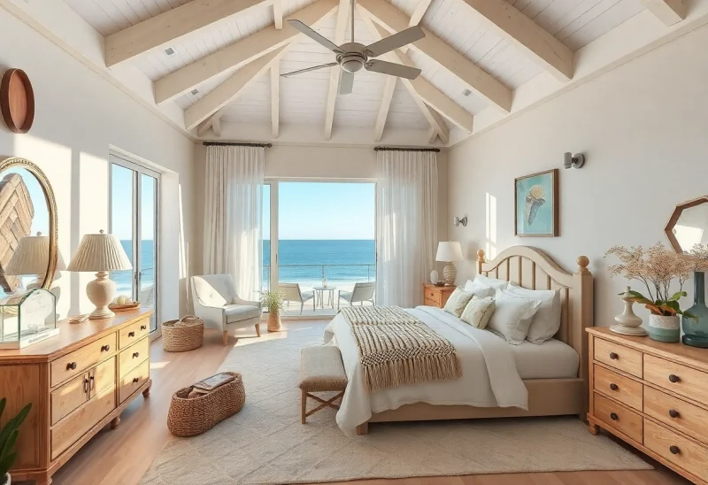 cluttered coastal bedroom design ideas