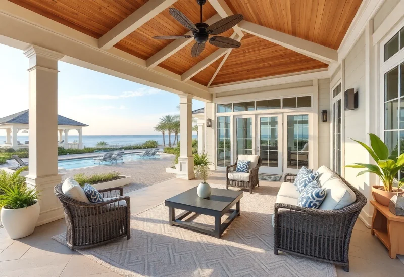 coastal virtual staging for curb appeal patio