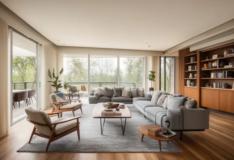 comfortable mid century modern living room design inspiration