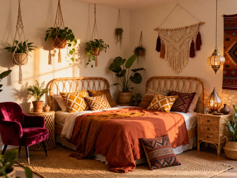 cozy bohemian bedroom ideas