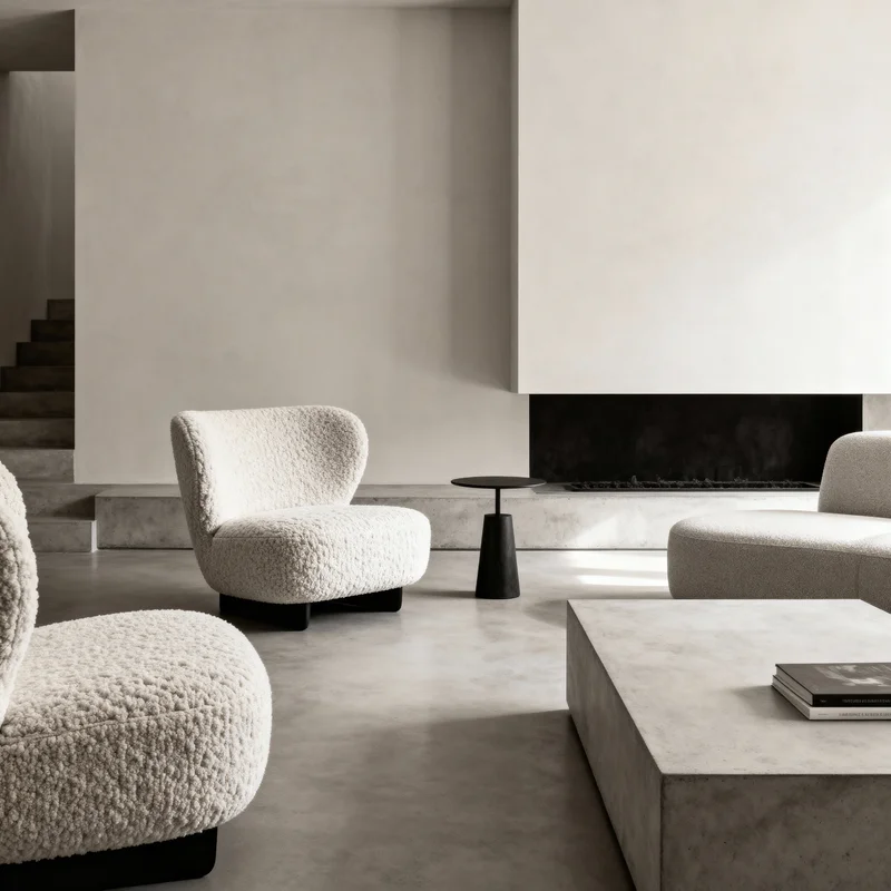 cozy minimalist living room interior design