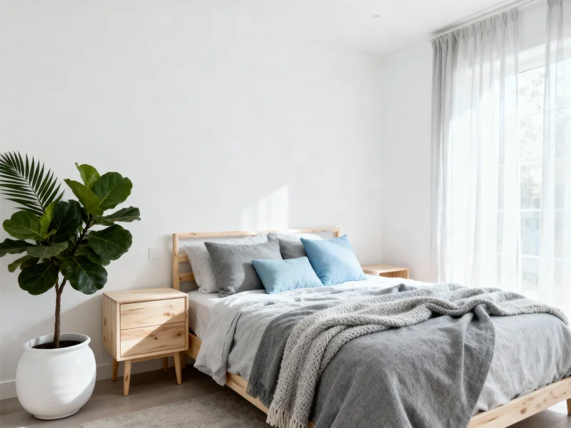 cozy scandinavian bedroom interior design