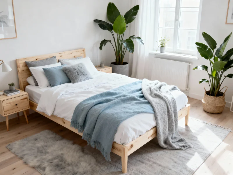 cozy scandinavian bedroom room design