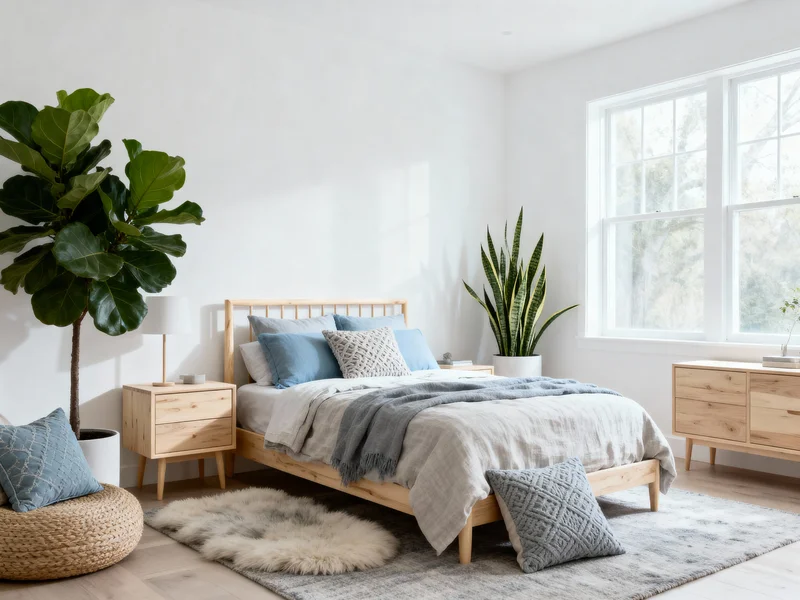 cozy scandinavian bedroom room makeover