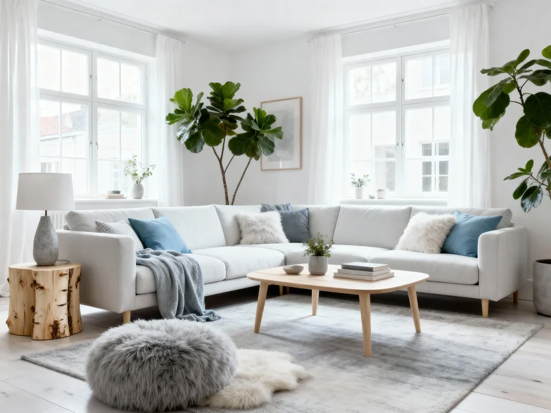 cozy scandinavian living room interior design