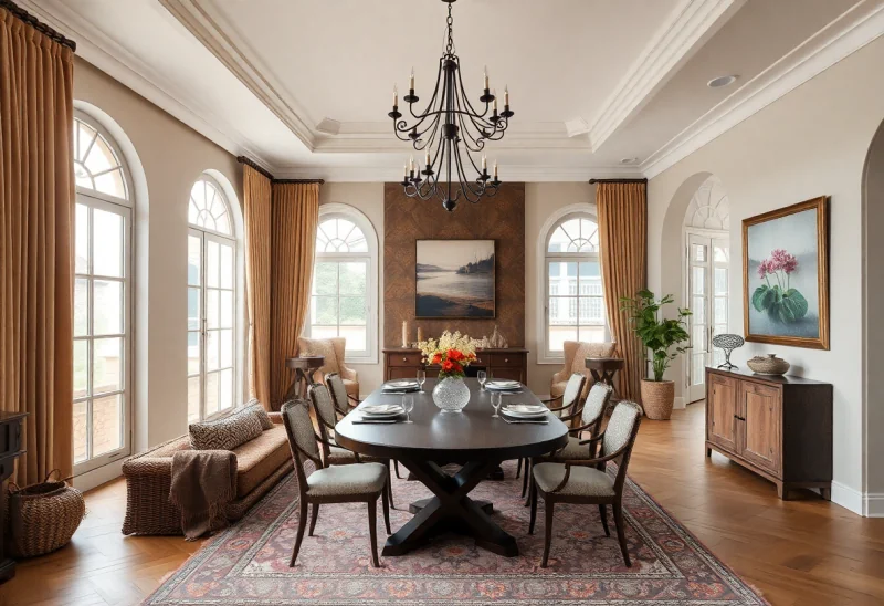 formal bohemian dining room design ideas