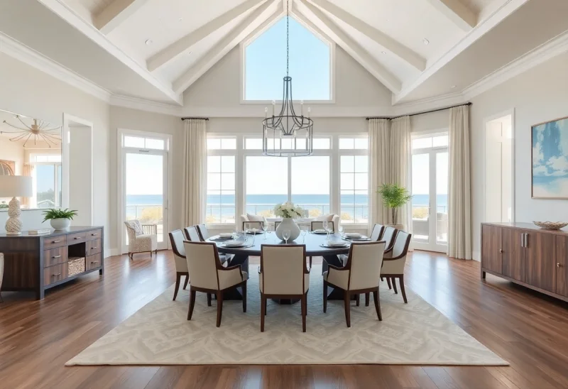 formal coastal dining room design ideas