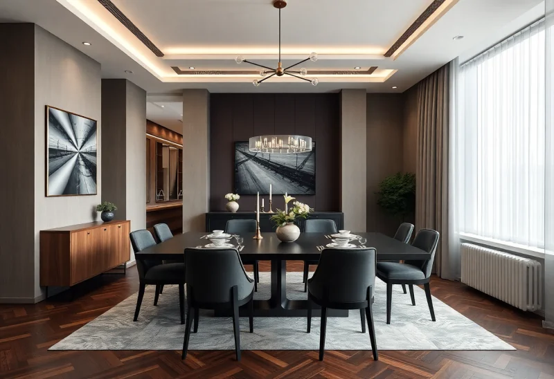 formal contemporary dining room design ideas