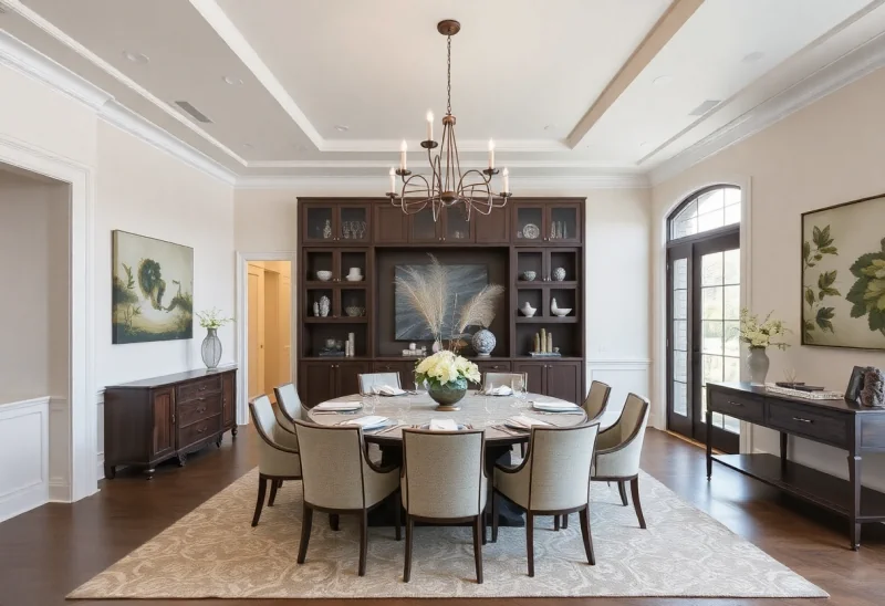formal transitional dining room design ideas
