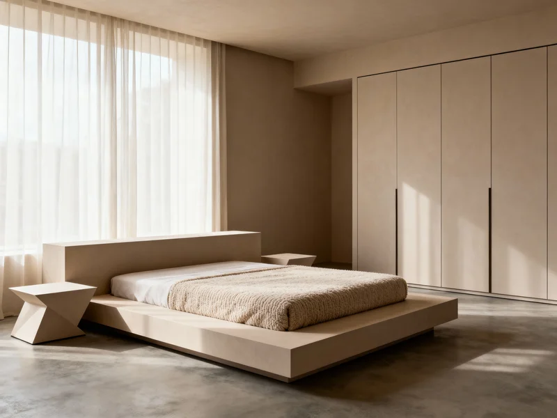 functional minimalist bedroom interior design