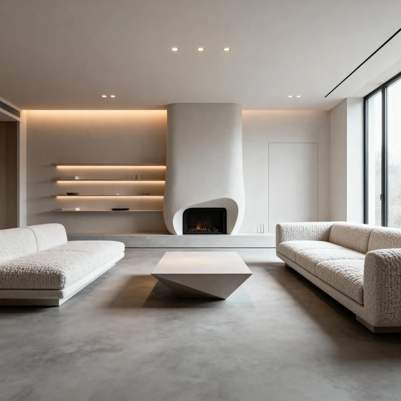 functional minimalist living room room design