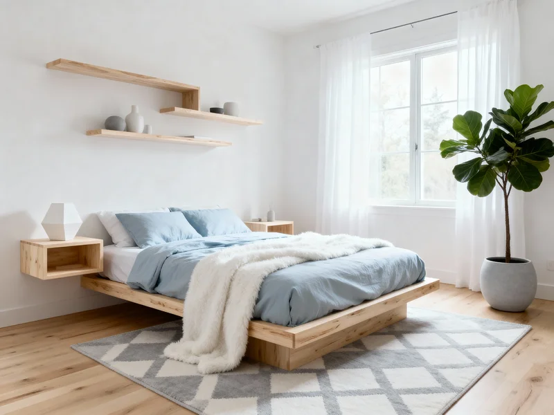 functional scandinavian bedroom room design