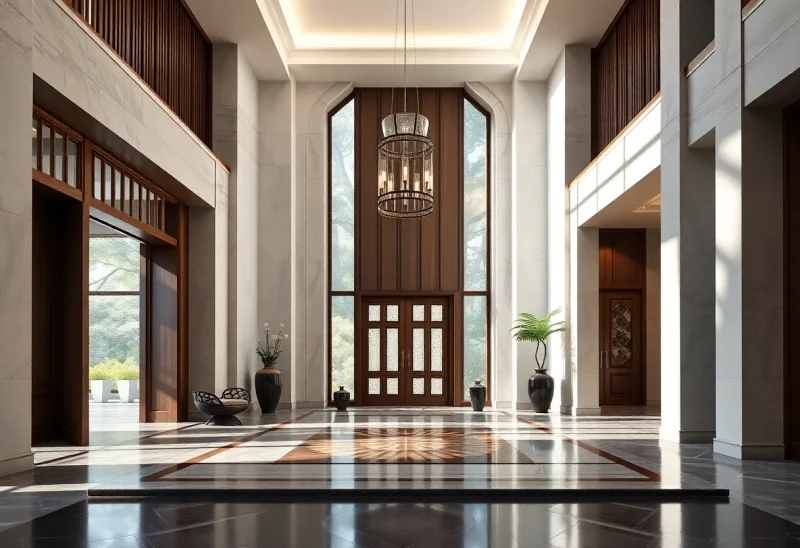 grand foyer japandi entryway design ideas