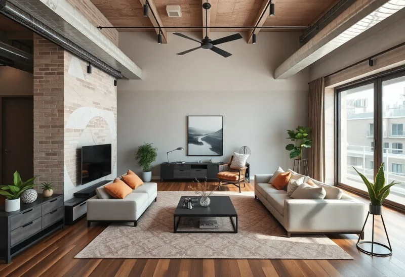 industrial living room layouts for small apartment