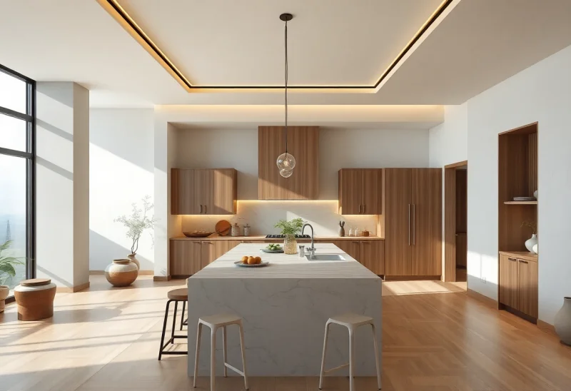 island japandi kitchen design ideas