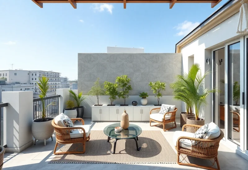 japandi patio layouts for small balcony