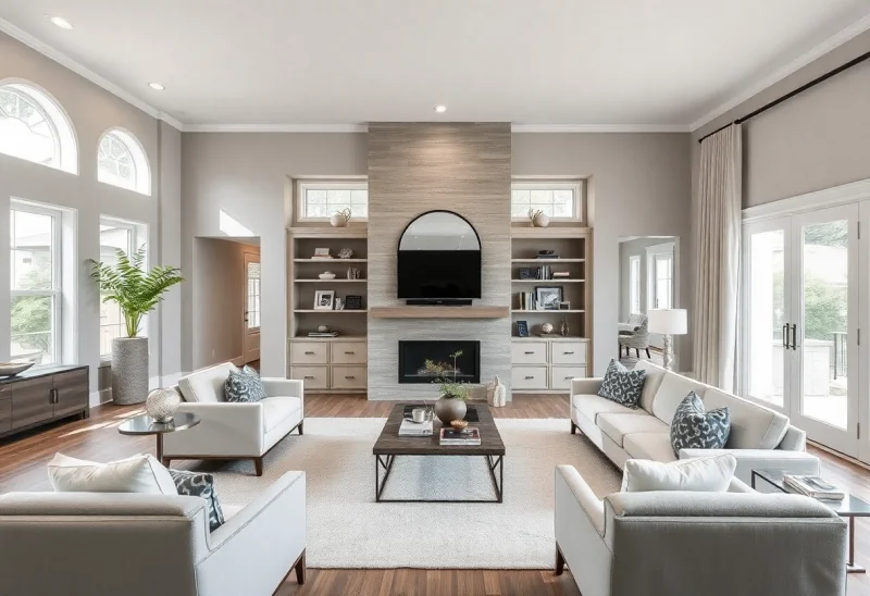 low light transitional living room design ideas