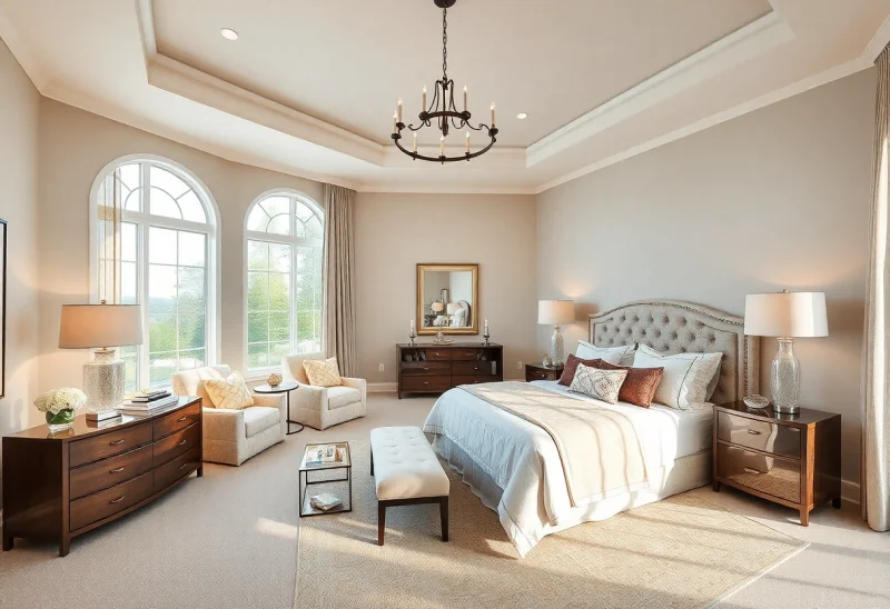 master suite transitional bedroom design ideas