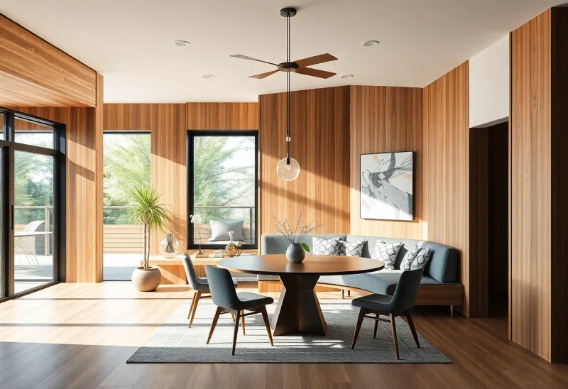 mid century modern dining room layouts for small nook