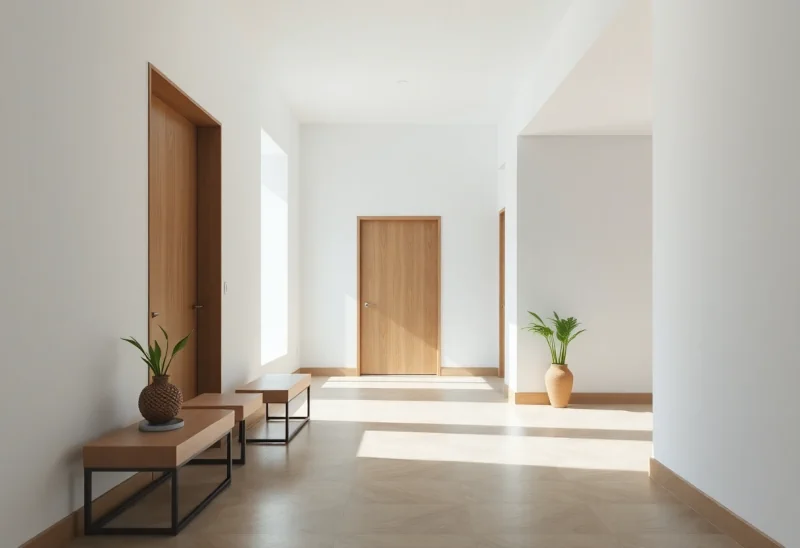 minimalist entryway layouts for narrow hallway