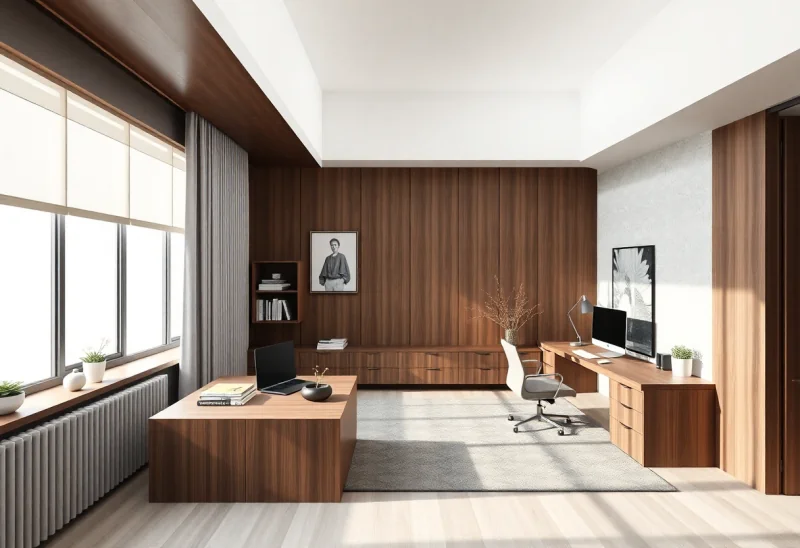 minimalist home office layouts for corner