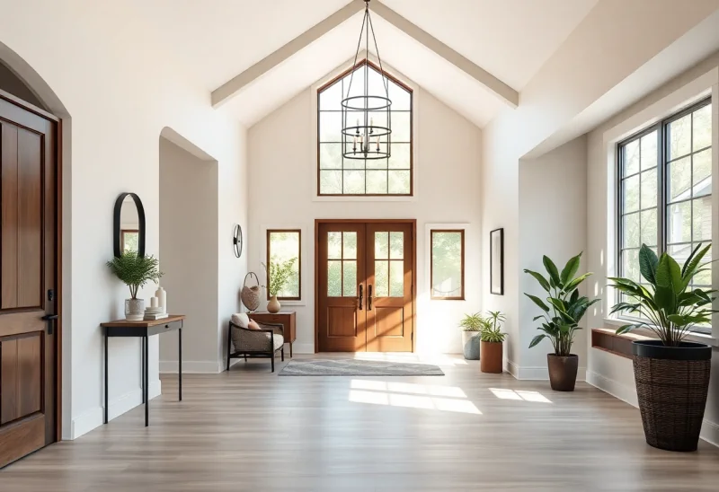 modern farmhouse entryway layouts for small