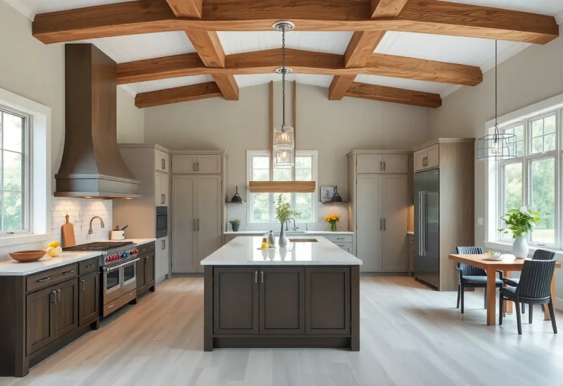 modern farmhouse kitchen layouts for galley