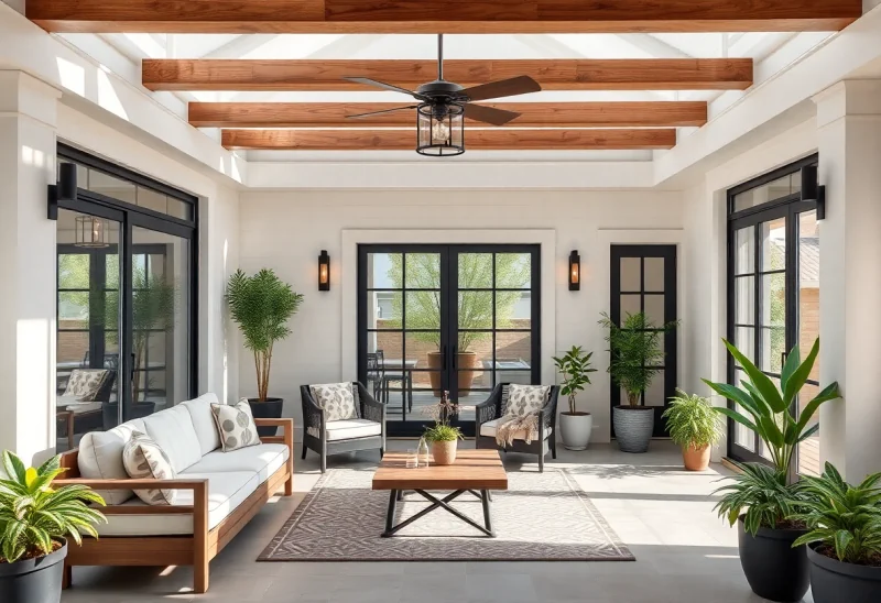 modern farmhouse patio layouts for small balcony