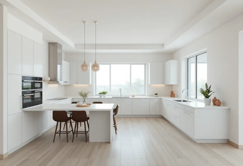 neutral kitchen layouts for l shaped