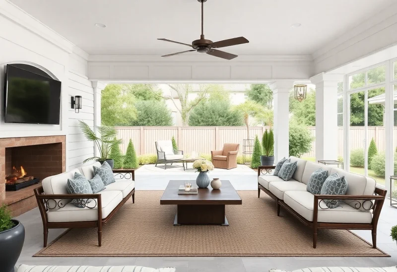 neutral virtual staging for curb appeal patio