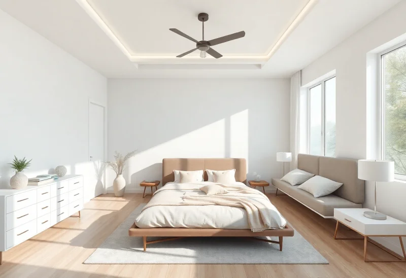 neutral virtual staging for unfurnished bedroom