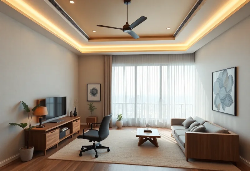 no windows japandi home office design ideas