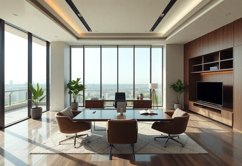 no windows luxury modern home office design ideas