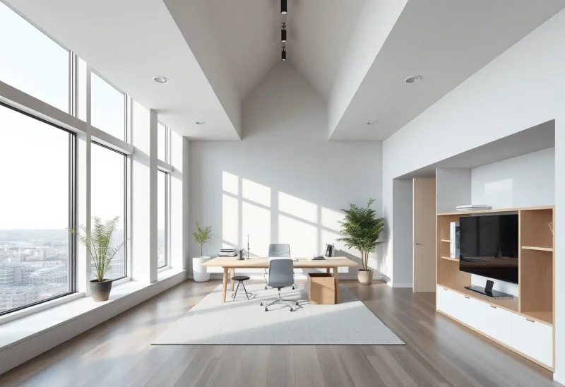 no windows minimalist home office design ideas