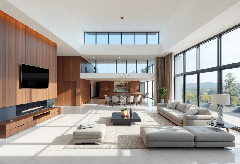 open concept contemporary living room design ideas