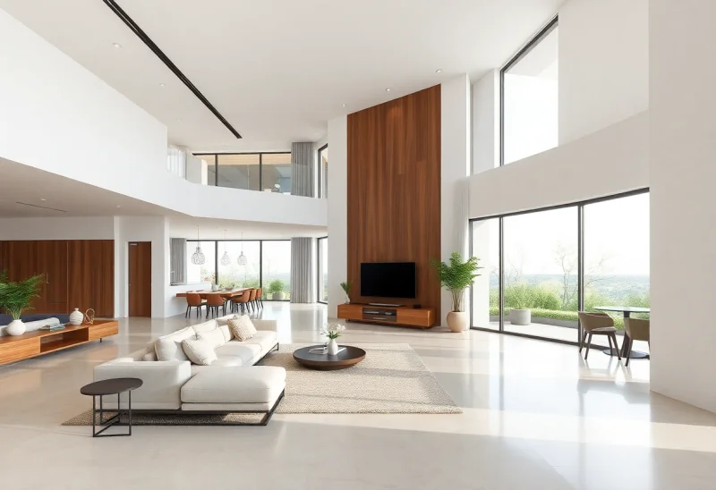open concept minimalist living room design ideas