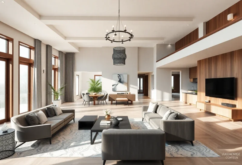 open concept transitional living room design ideas