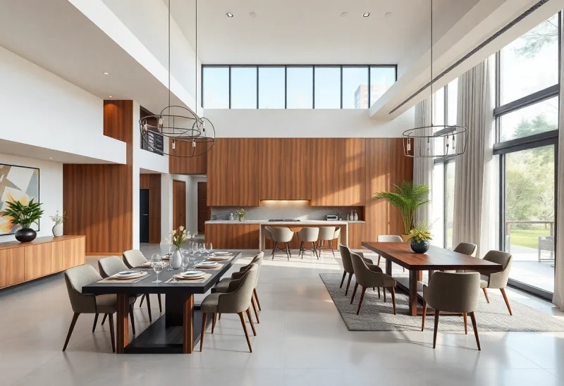 open plan contemporary dining room design ideas