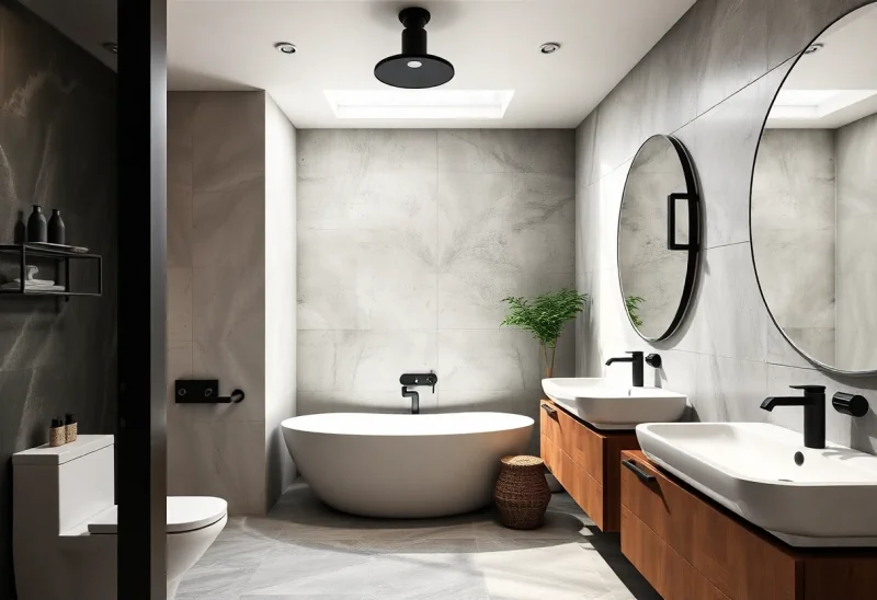 powder room industrial bathroom design ideas