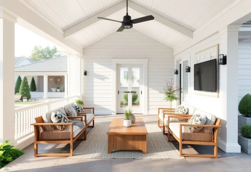 scandinavian virtual staging for curb appeal patio