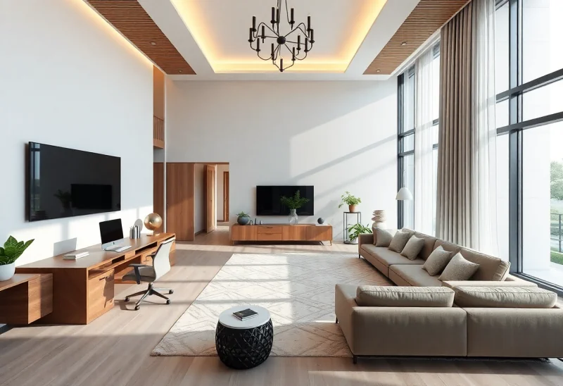 shared space luxury modern home office design ideas